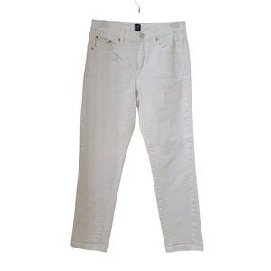 Gap Size 26 Regular "Best Girlfriend" White Denim Jeans